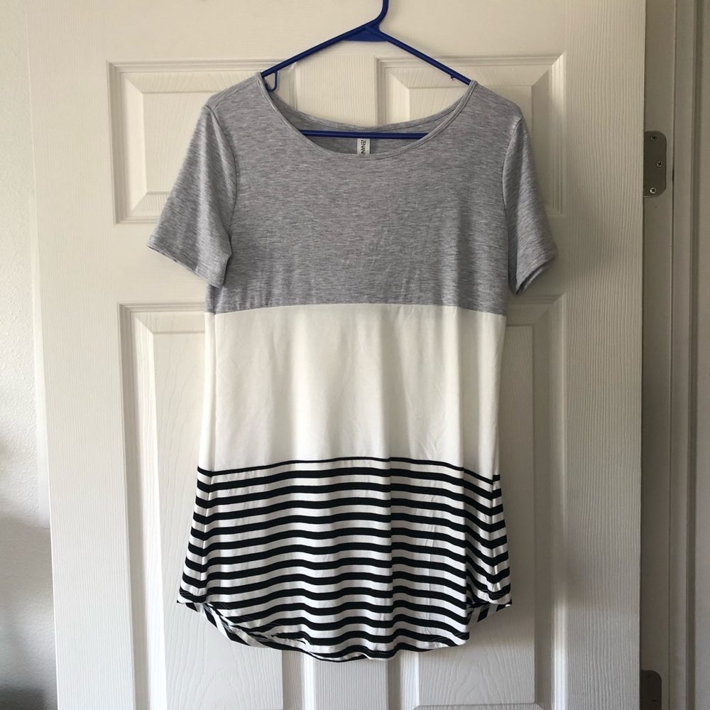 Zenana Premium Color Block Top